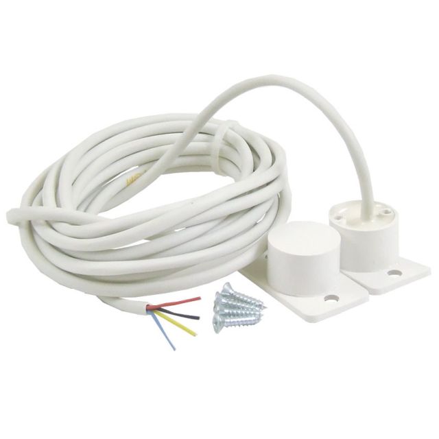 Flush Door Contact with 3m potted cable  - white