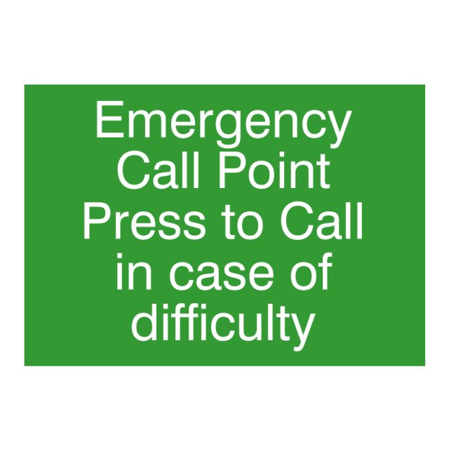 Emergency Assistance Sign 282 x 199 x 2mm