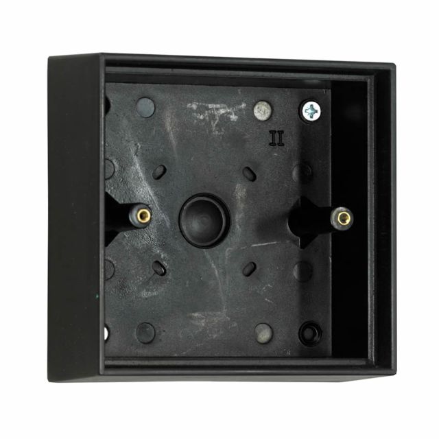 Black large plastic back box