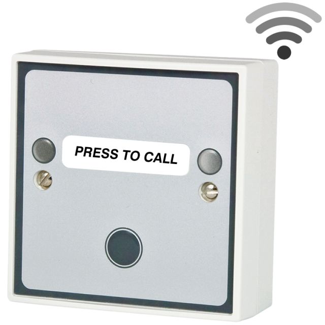 Wireless Aidalarm Press to Call Button with yellow LEDs