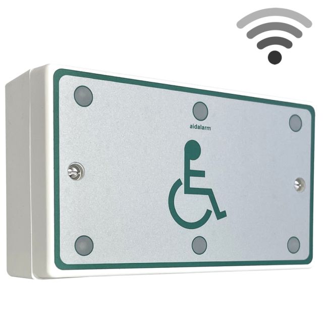 Wireless Overdoor light and Sounder with yellow LEDs