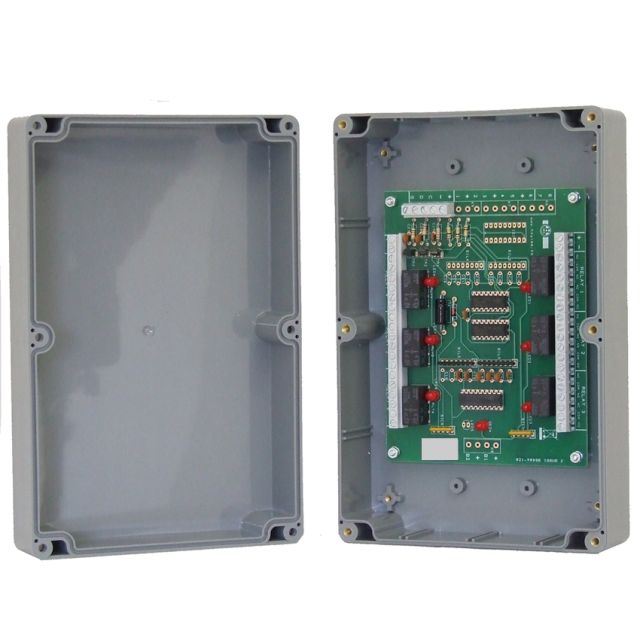 Boxed 6 way relay interface for MULTIGUARD indicators