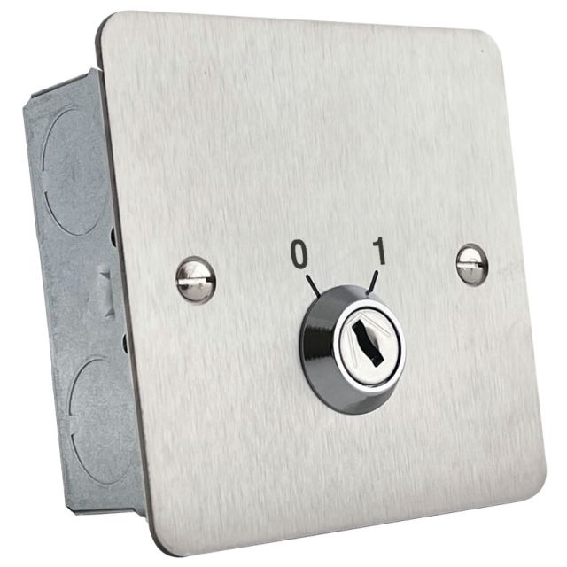 Two position keyswitch Stainless steel