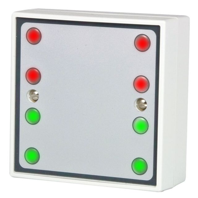 Door status indicator Red/Green LEDs & sounder